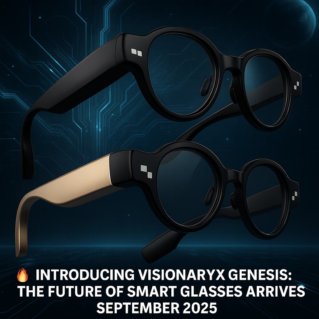 🔥 Introducing VisionaryX Genesis: The Future of Smart Glasses Arrives September 2025